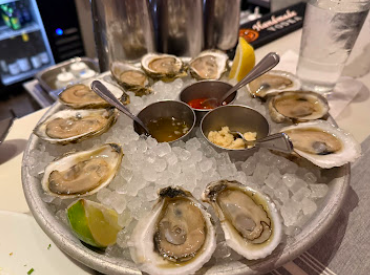 The Royal Tern signature dishes Wood-Grilled Oysters
Yeast Rolls
Grilled Shrimp
